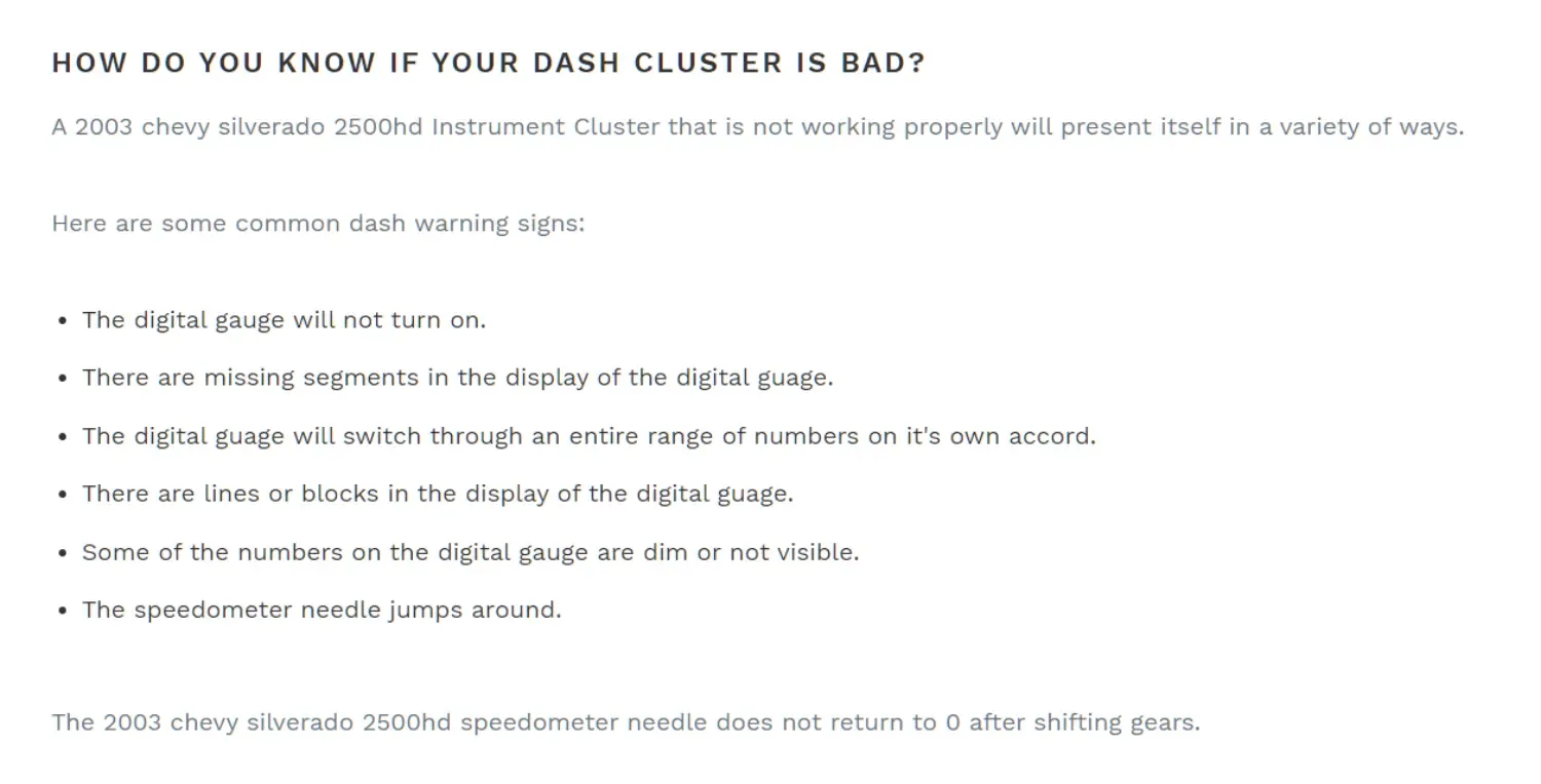 ISS Automotive product descriptions example