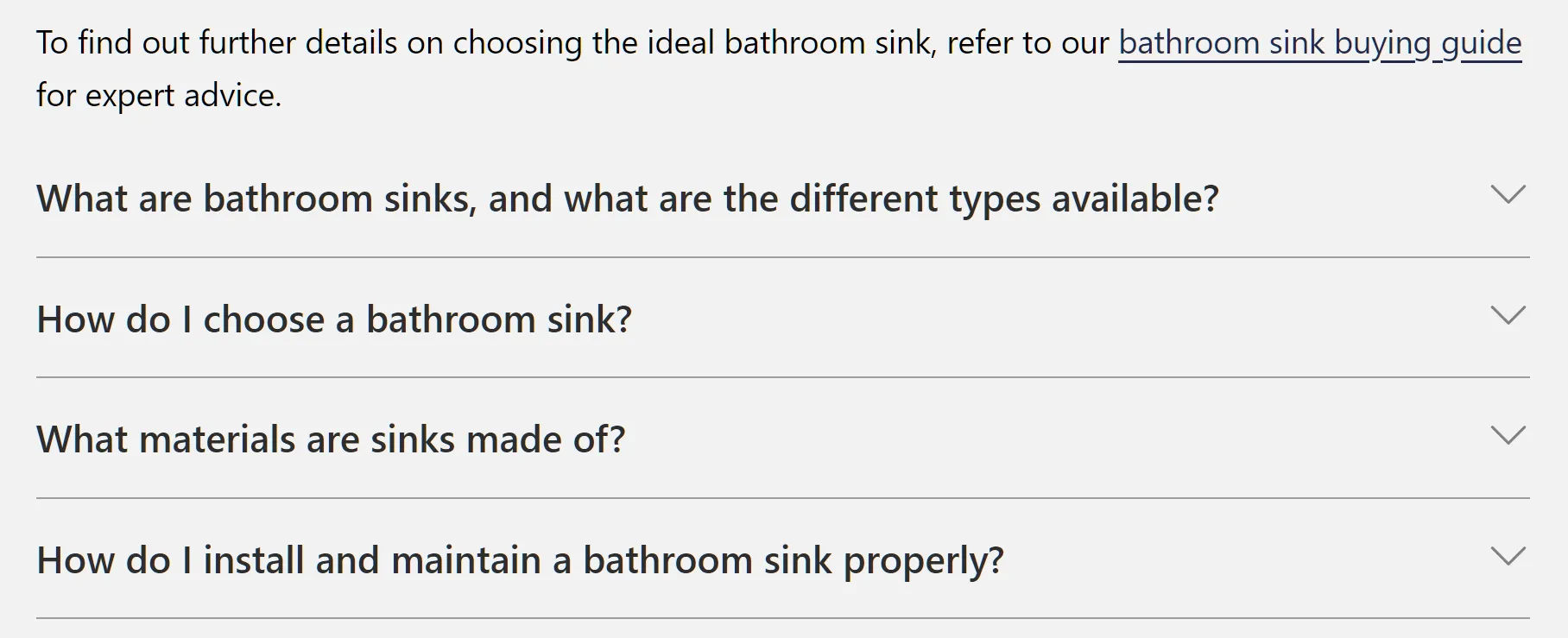 FAQ accordions added to collection pages