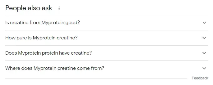 Google People Also Ask section example.