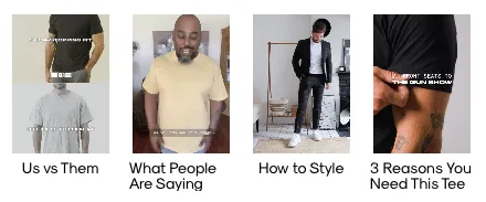 Image showing examples of lifestyle product images.