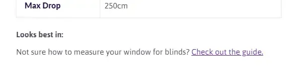 Screenshot showing empty space and remaining static text when a metafield value is missing