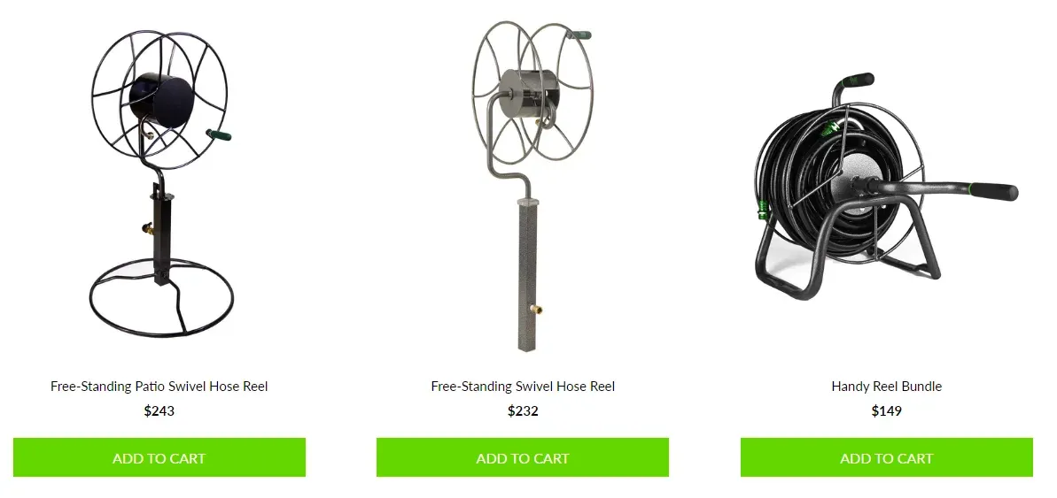 Example of a simple product grid showing only image, name, and price