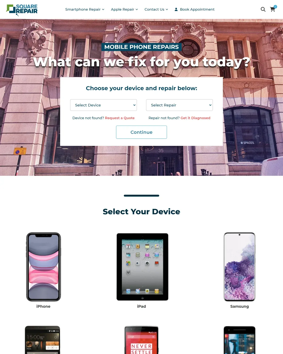 Screenshot for Square Repair